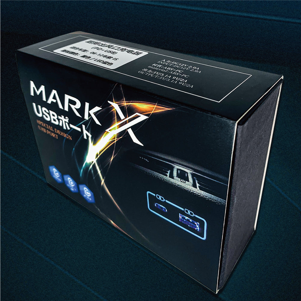 Lexus 凌志後排出風口 USB+TYPE C雙孔車充【適用凌志 IS / GS】
