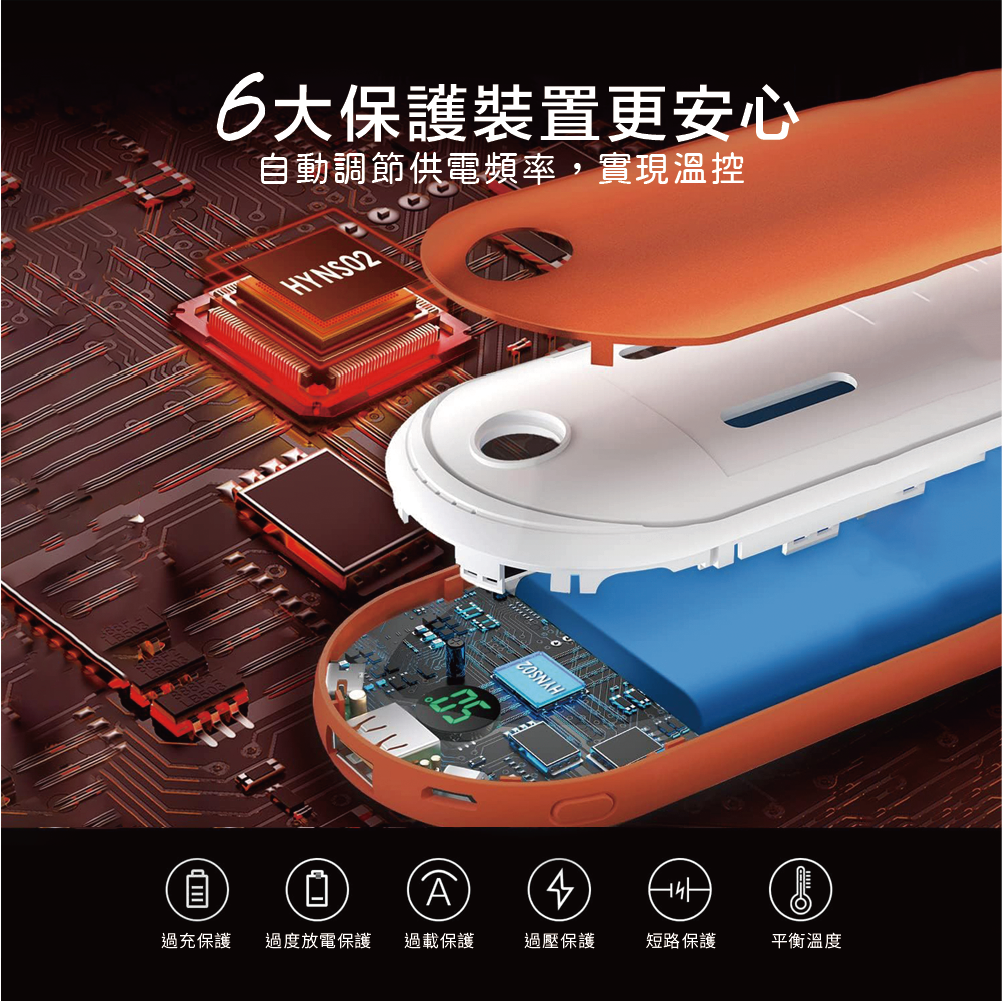 二合一充電暖手寶|雙面發熱|露營防寒保暖用品|三檔控溫