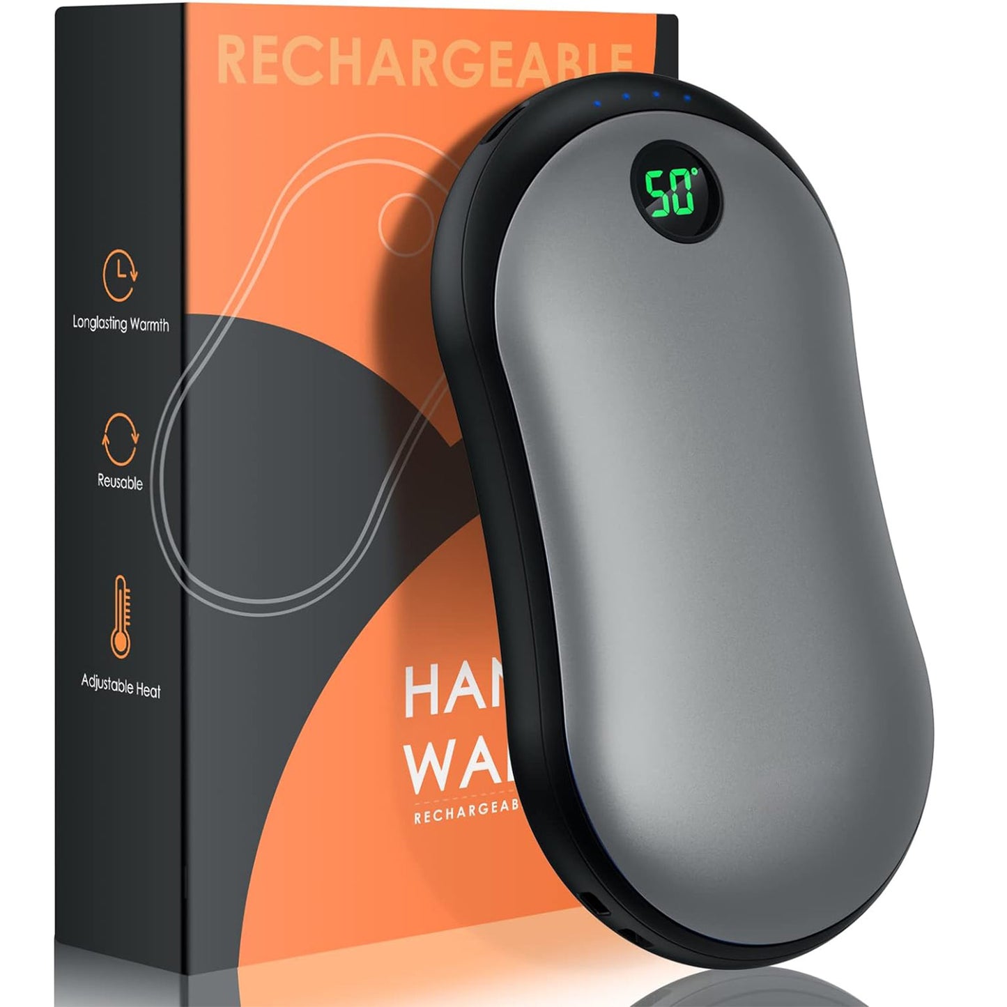 二合一充電暖手寶|雙面發熱|露營防寒保暖用品|三檔控溫