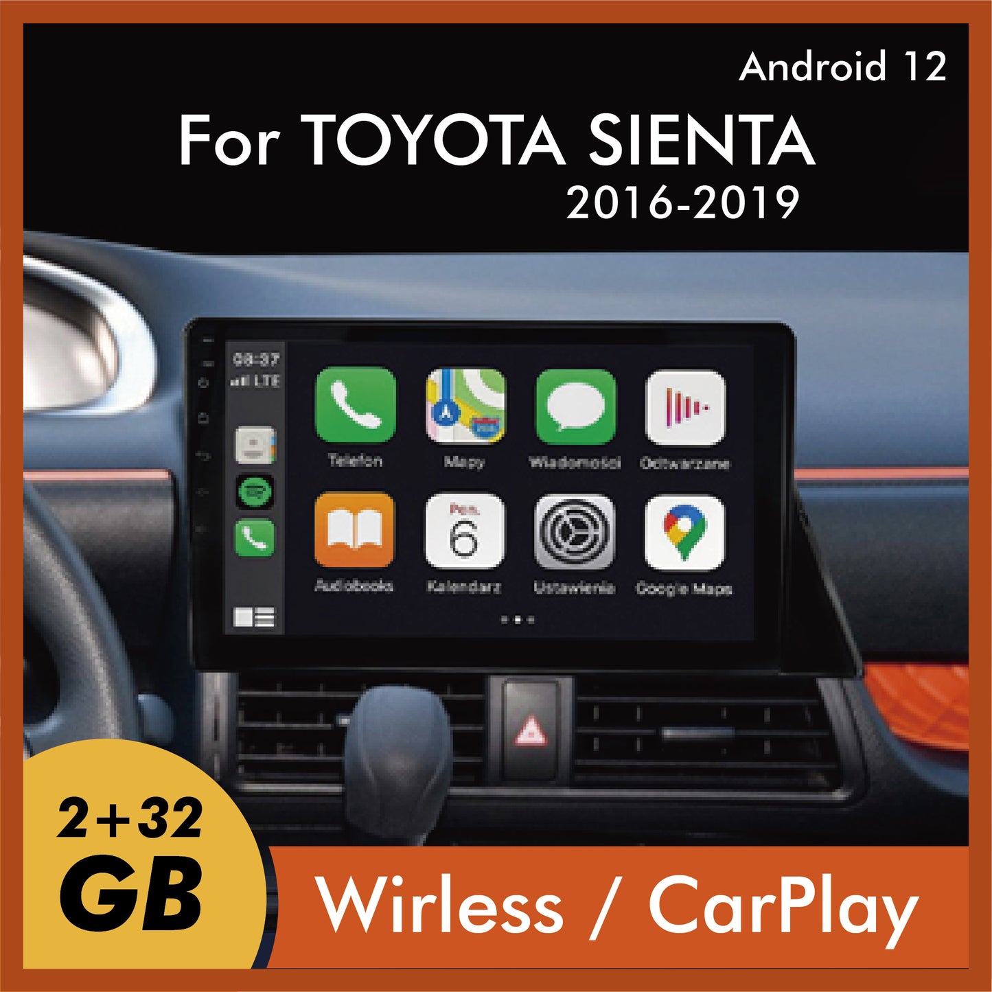 TOYOTA SIENTA 16~19年 10吋 安卓機旗艦款車機汽車影音 (內附Carplay)