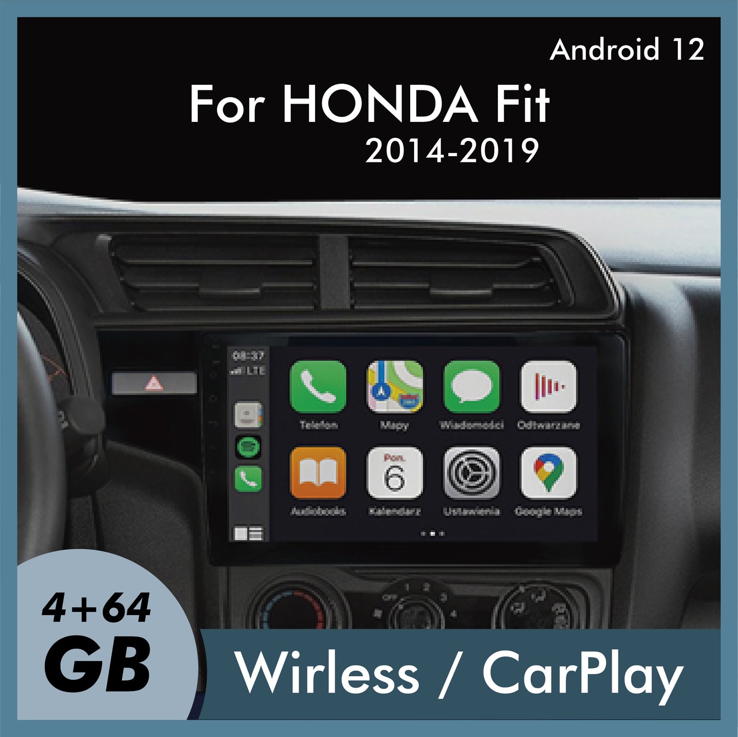 HONDA FIT 14~19年安卓機旗艦款車機汽車影音(內附Carplay)