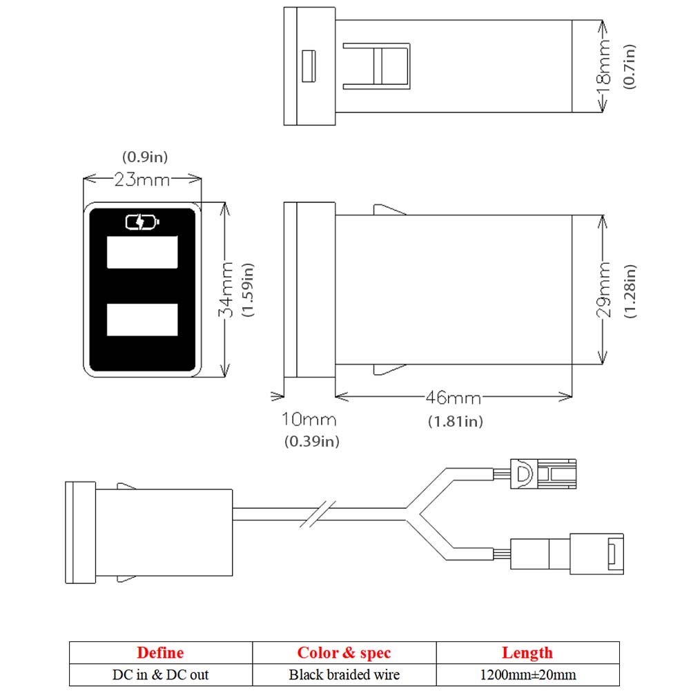 豐田TOYOTA 中型款3.0快充 USB+USB車充 崁入式車充預留孔