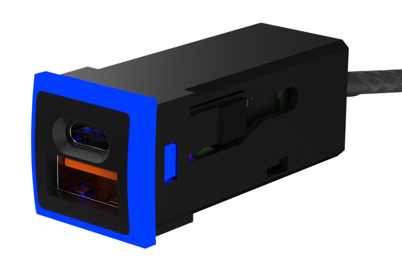 豐田TOYOTA 小型雙孔車載快充 崁入式 TYPE C|USB