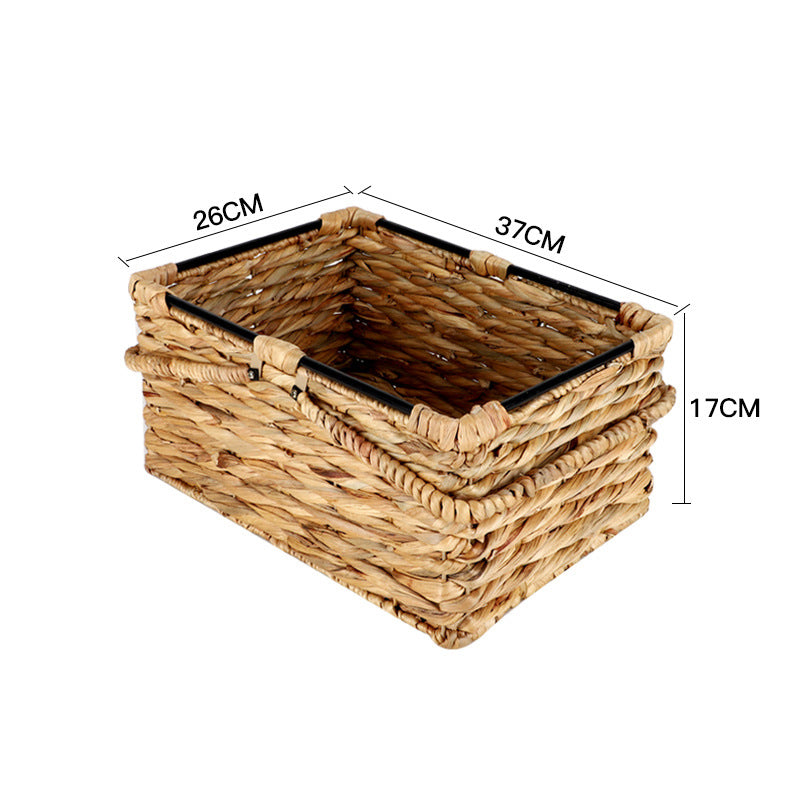 葫蘆草手工編織收納籃