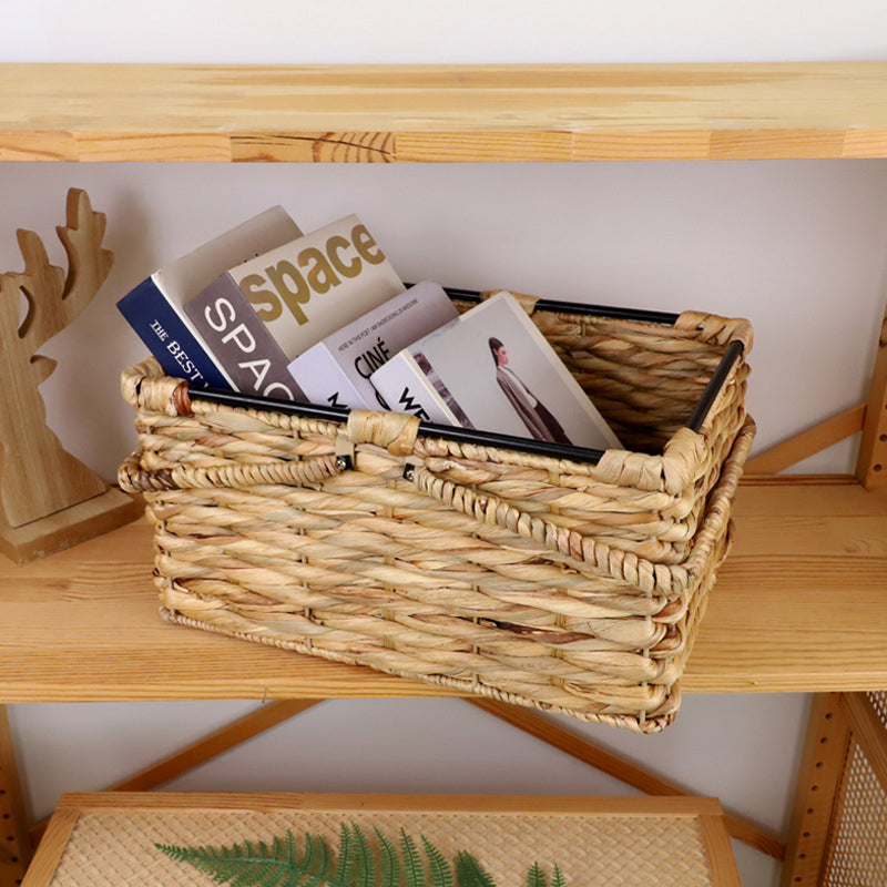 葫蘆草手工編織收納籃
