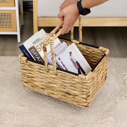 葫蘆草手工編織收納籃