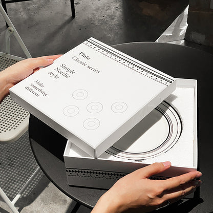 歐式8寸陶瓷西餐盤