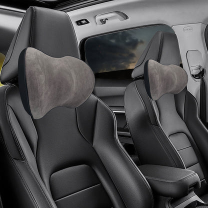 鹿纖絨記憶棉頸枕 可拆洗車用頸枕「多色可選」