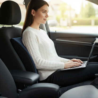 鹿纖絨記憶棉腰靠枕 可拆洗車用腰靠「多色可選」