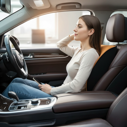 鹿纖絨記憶棉腰靠枕 可拆洗車用腰靠「多色可選」